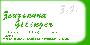 zsuzsanna gilinger business card